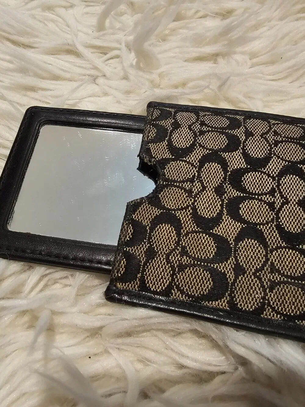 Coach Signature Monogram Mirror